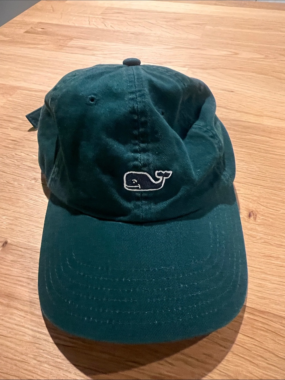 Vineyard Vines Forest Green Whale Cap with White Logo